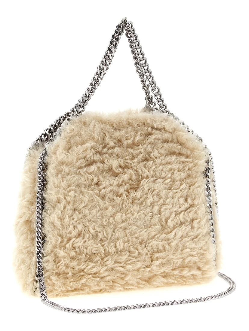 Beige Polyester Handbag