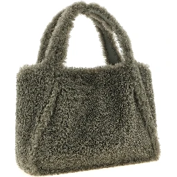 Gray Polyester Tote Bag