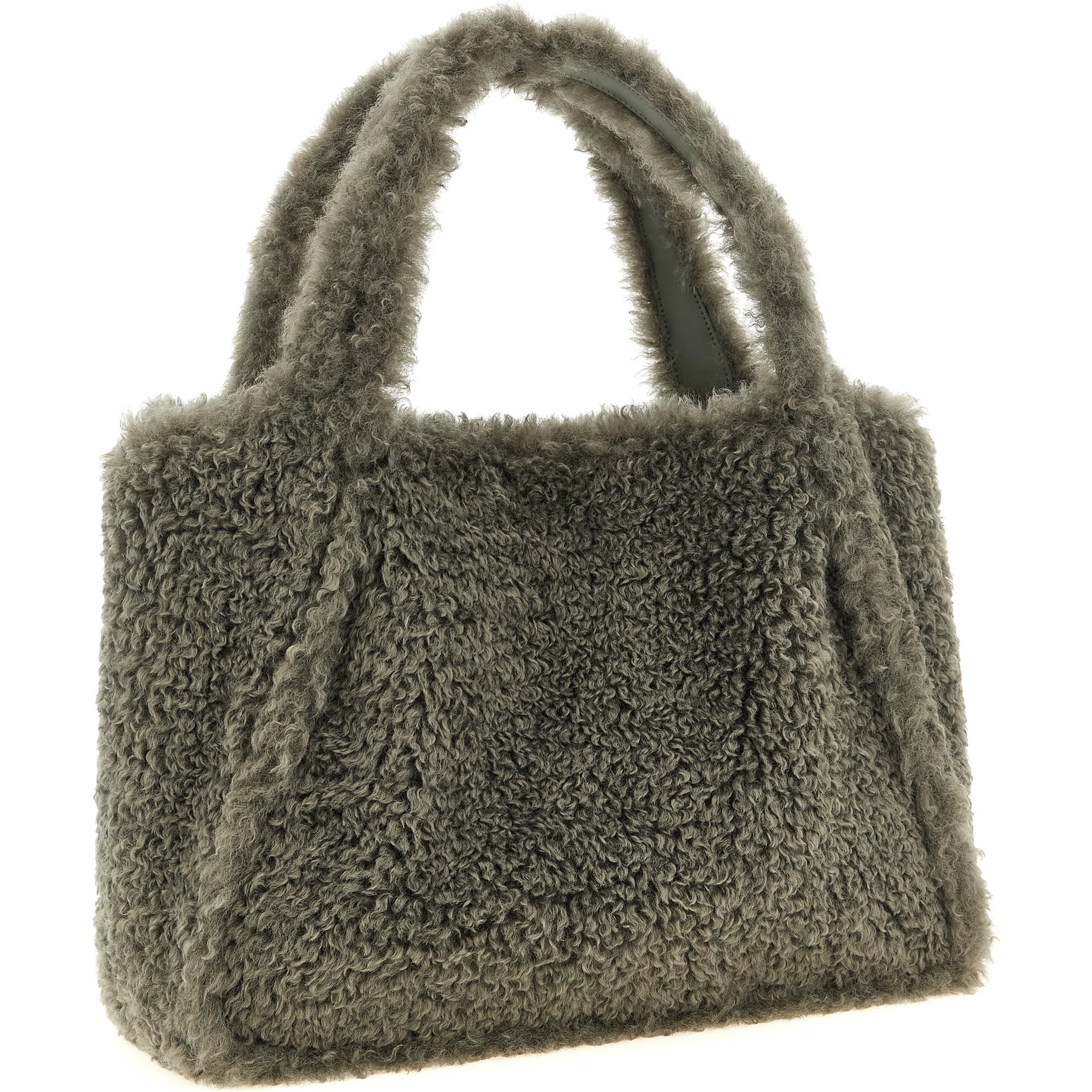 Gray Polyester Tote Bag