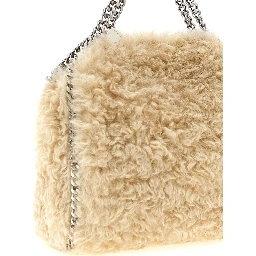 Beige Polyester Handbag