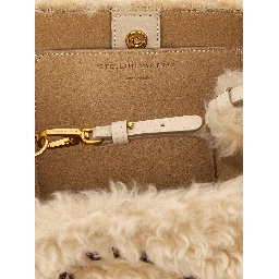 Beige Polyester Shoulder Bag