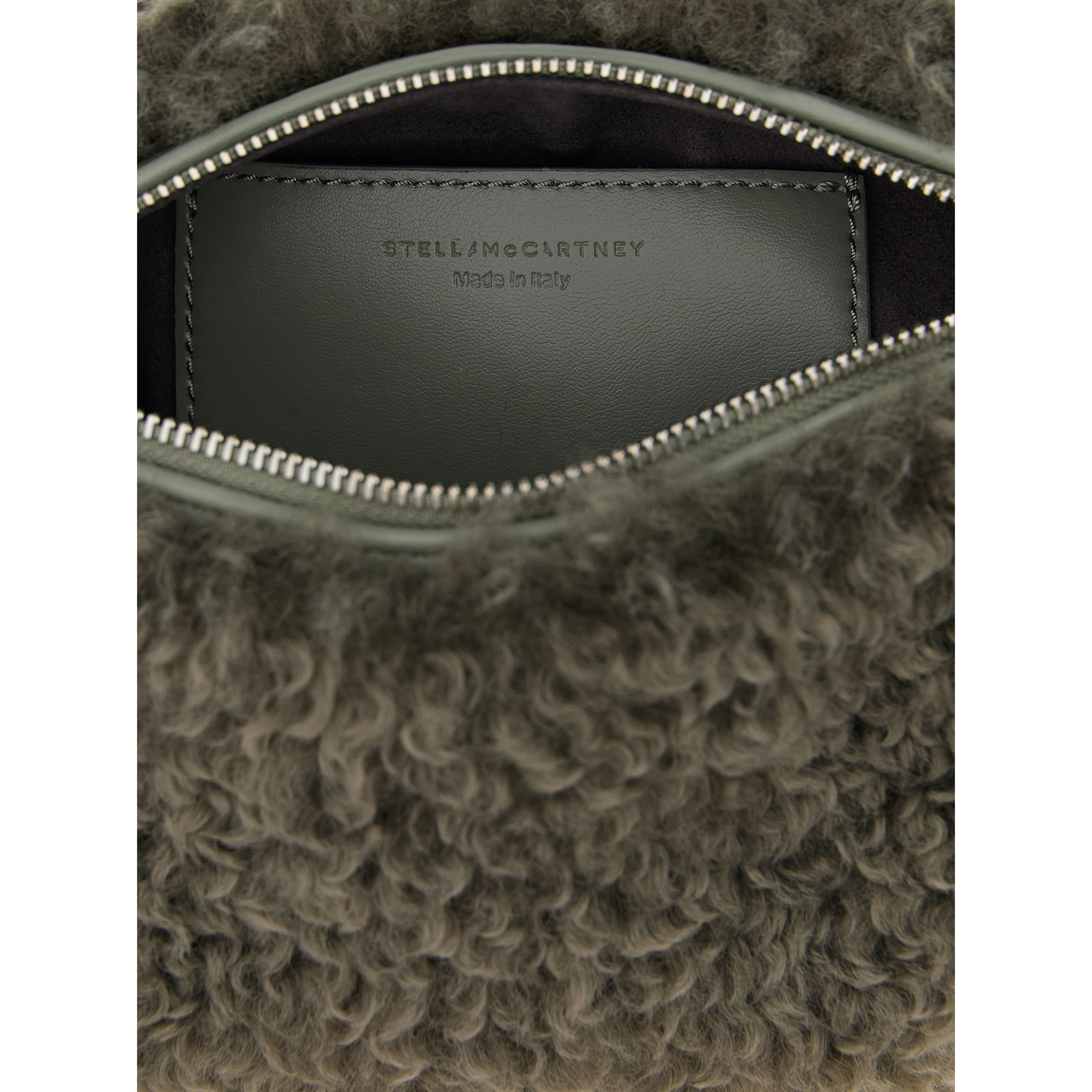 Gray Polyester Clutch Bag