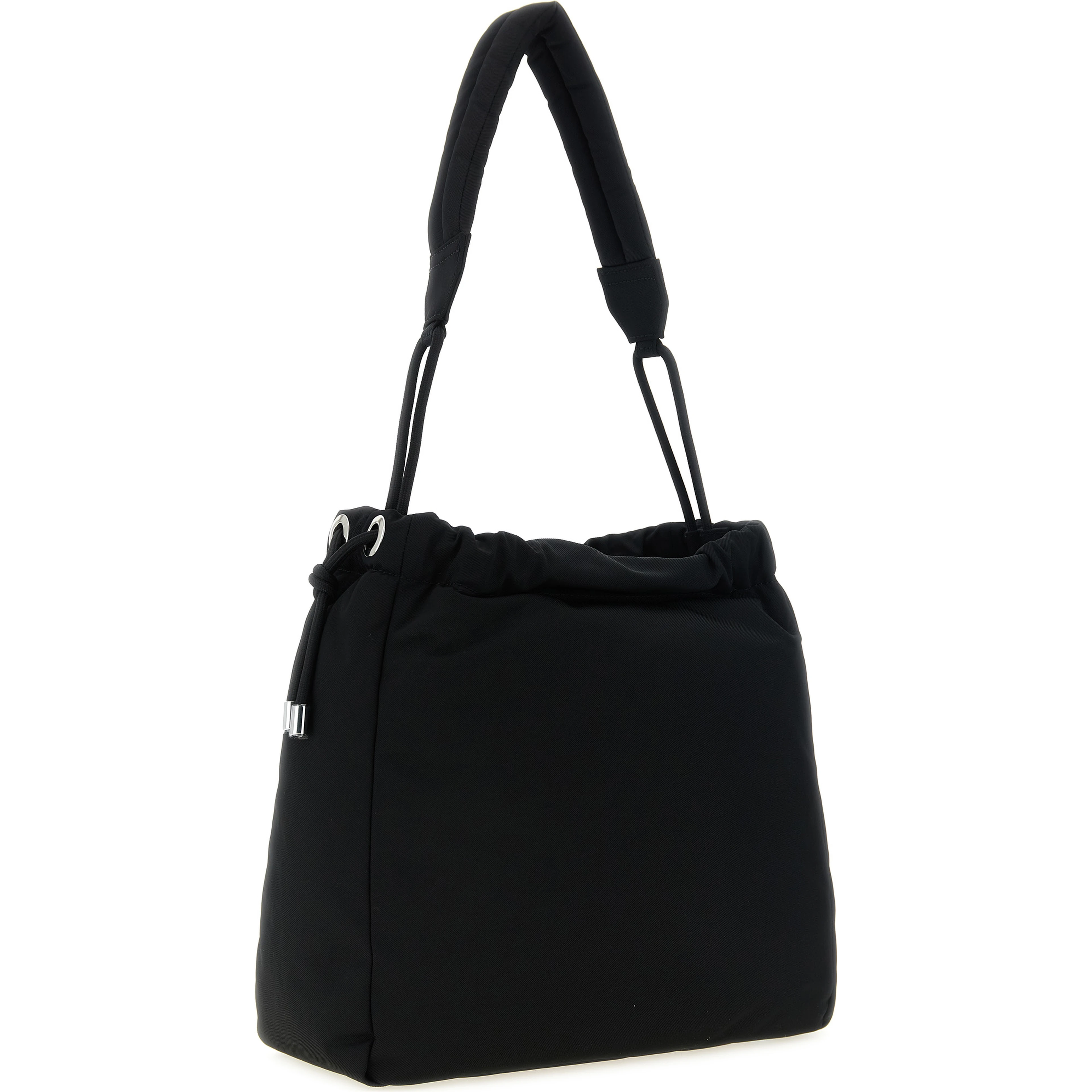 Black Polyester Shoulder Bag
