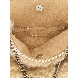 Beige Polyester Handbag