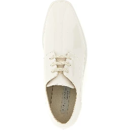 White Polyethylene Wedge Sandals