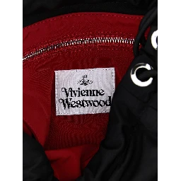 Black Polyester Shoulder Bag