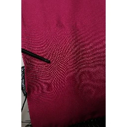 Men Burgundy Silk Fringed Lace Stole Scarf