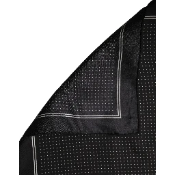 Black Polka Dot Pocket Square Foulard Scarf