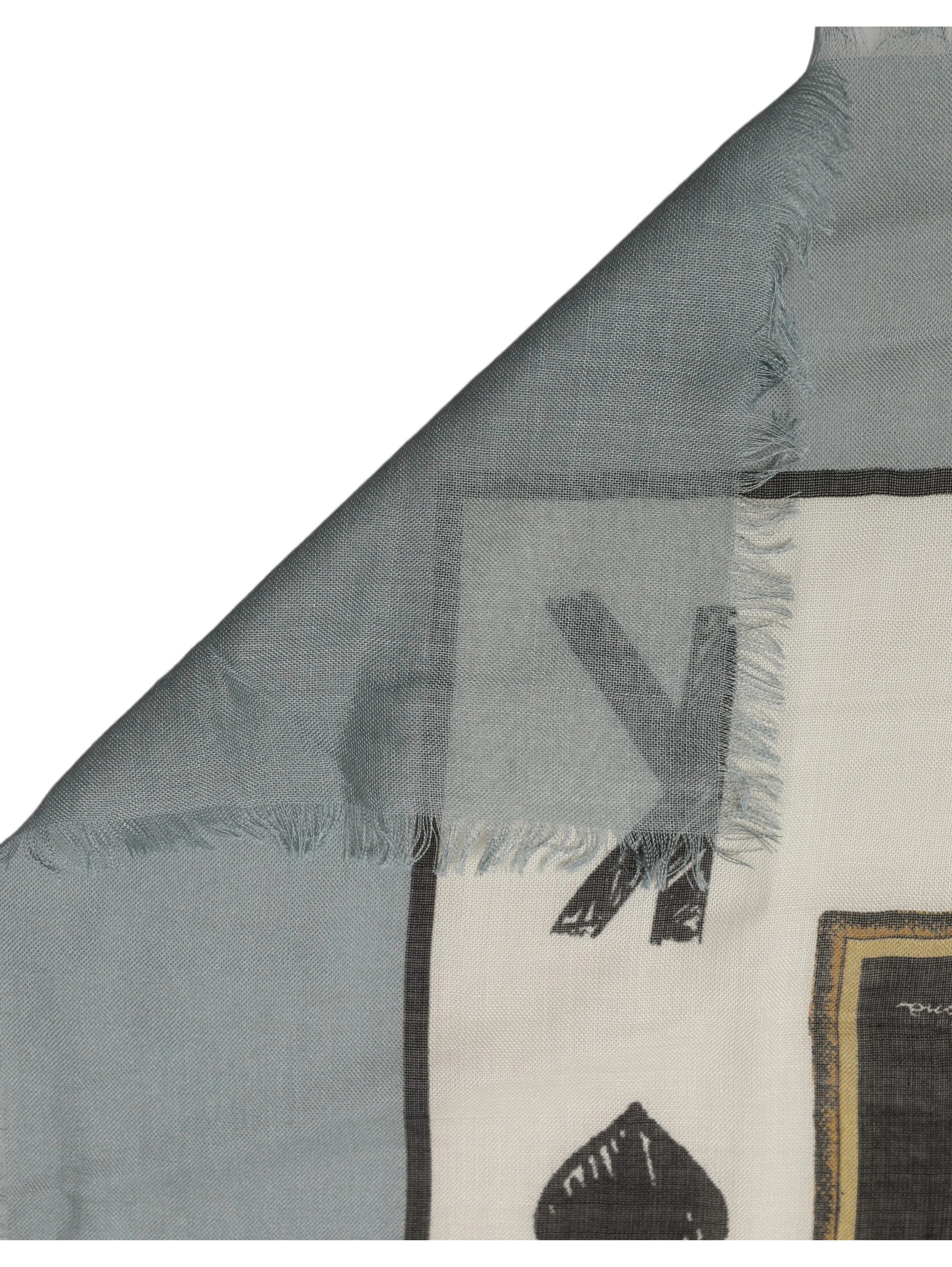 Men Multicolor King of Hearts Square Foulard Scarf