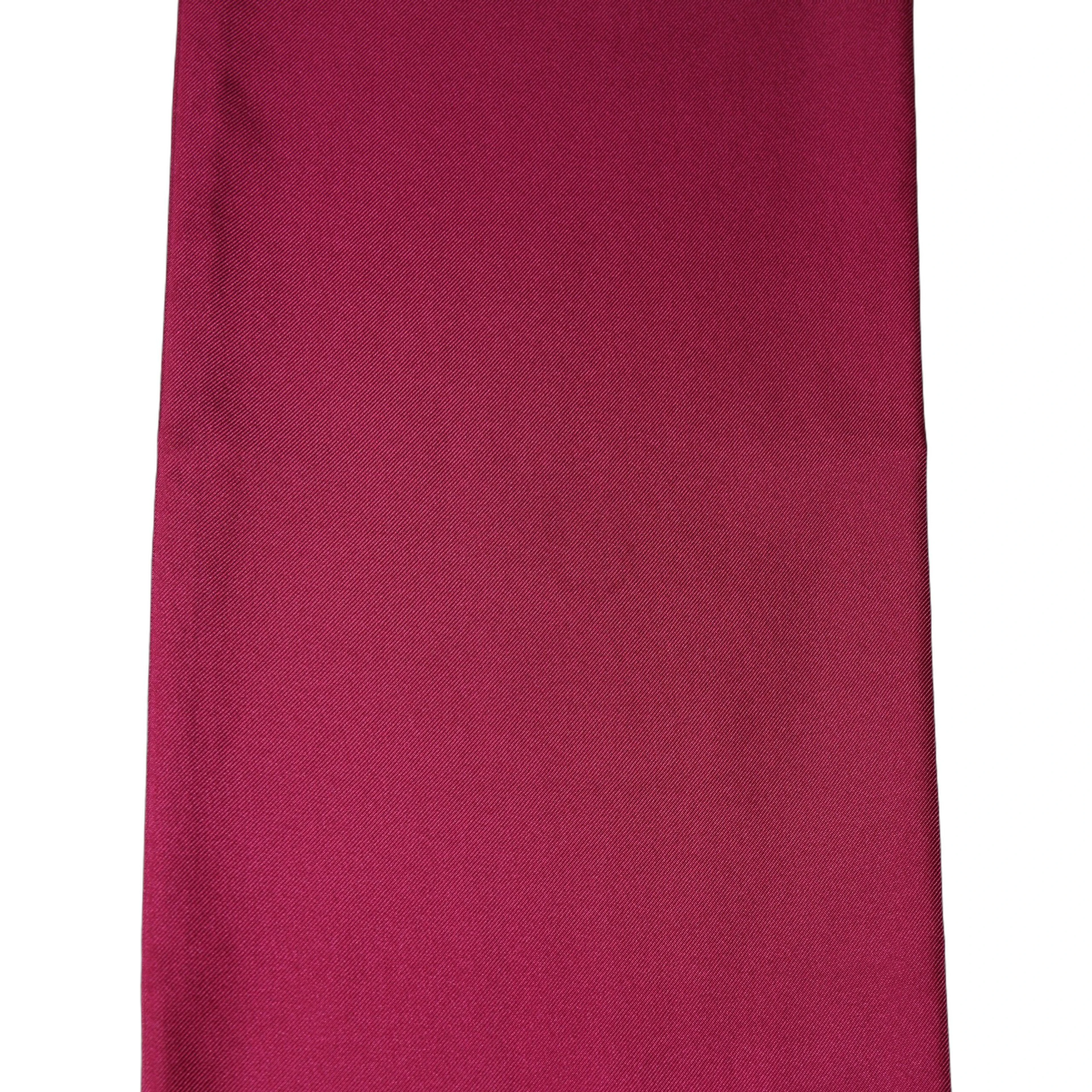 Men Burgundy Silk Fringed Lace Stole Scarf