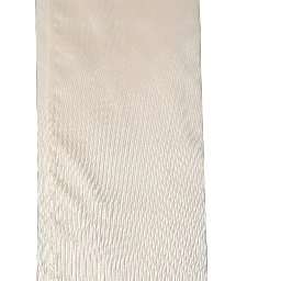 Men Cream Satin Silk Fringed Neck Shawl Scarf