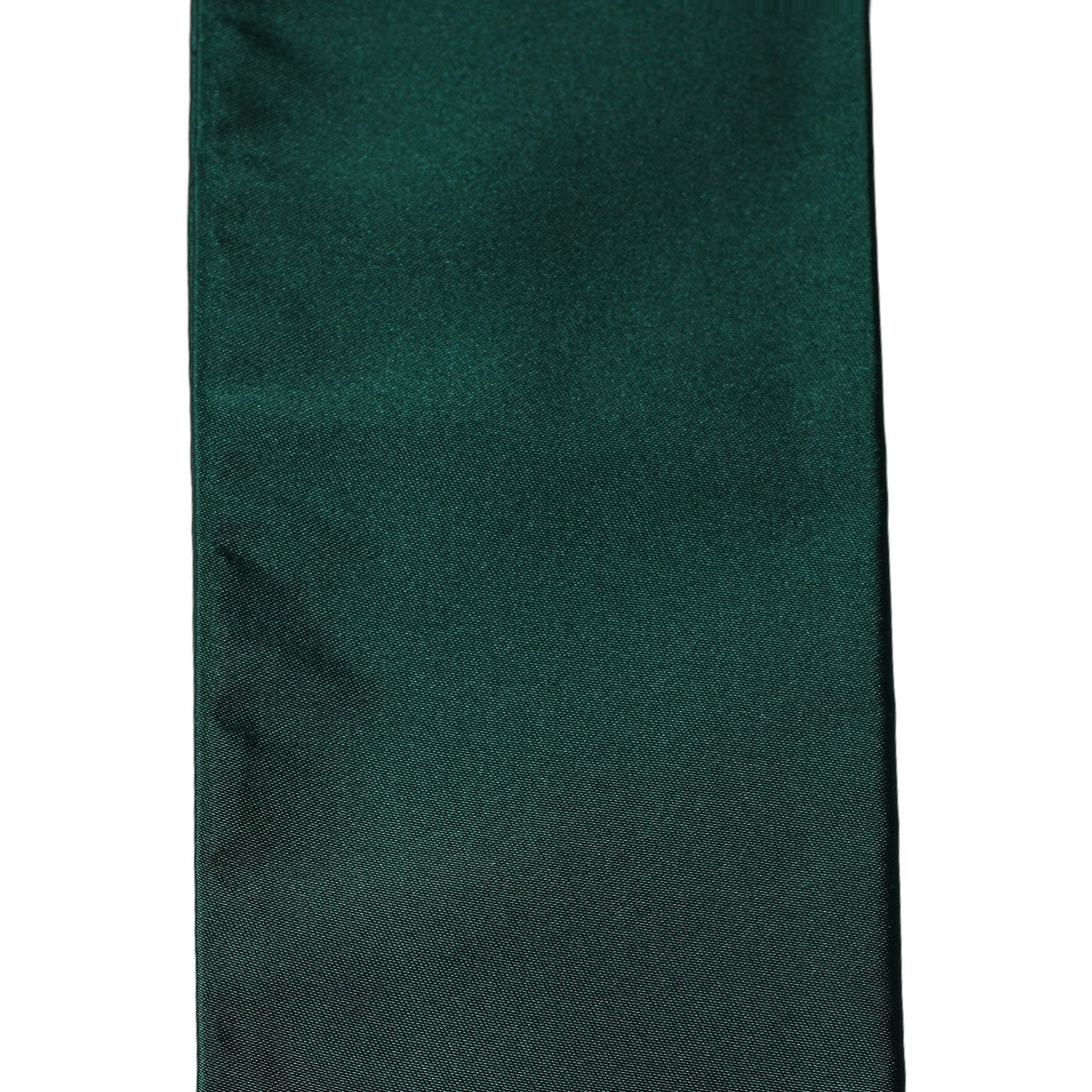 Men Green Satin Silk Fringed Lace Stole