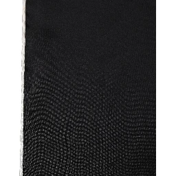 Men Black Silk Pocket Square Foulard Scarf