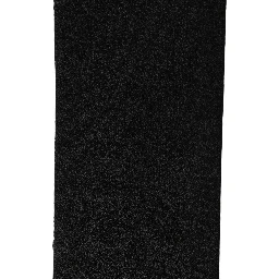 Men Black Wool Knitted Fringed Foulard Scarf