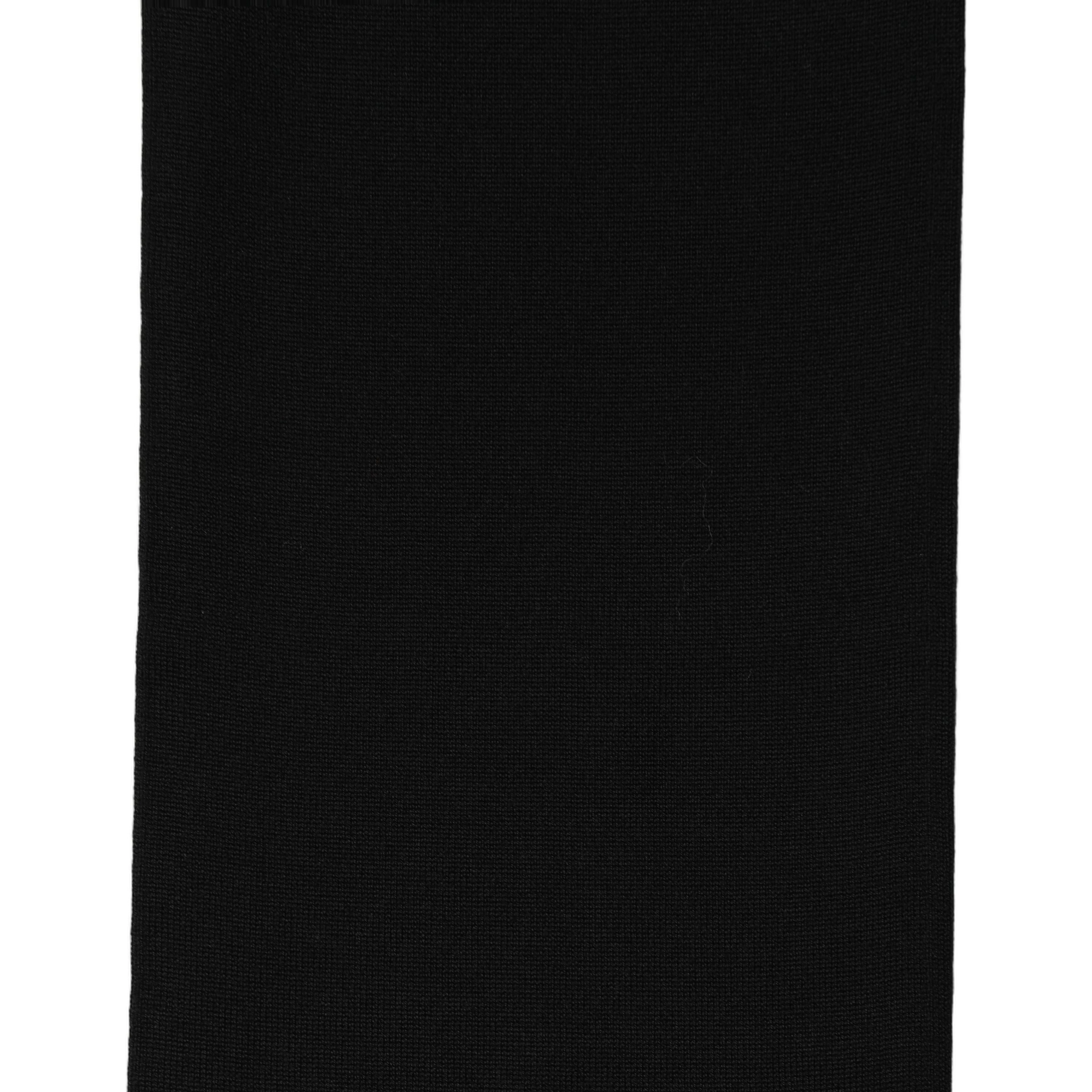 Black Wool Knitted Neck Shawl Foulard Scarf