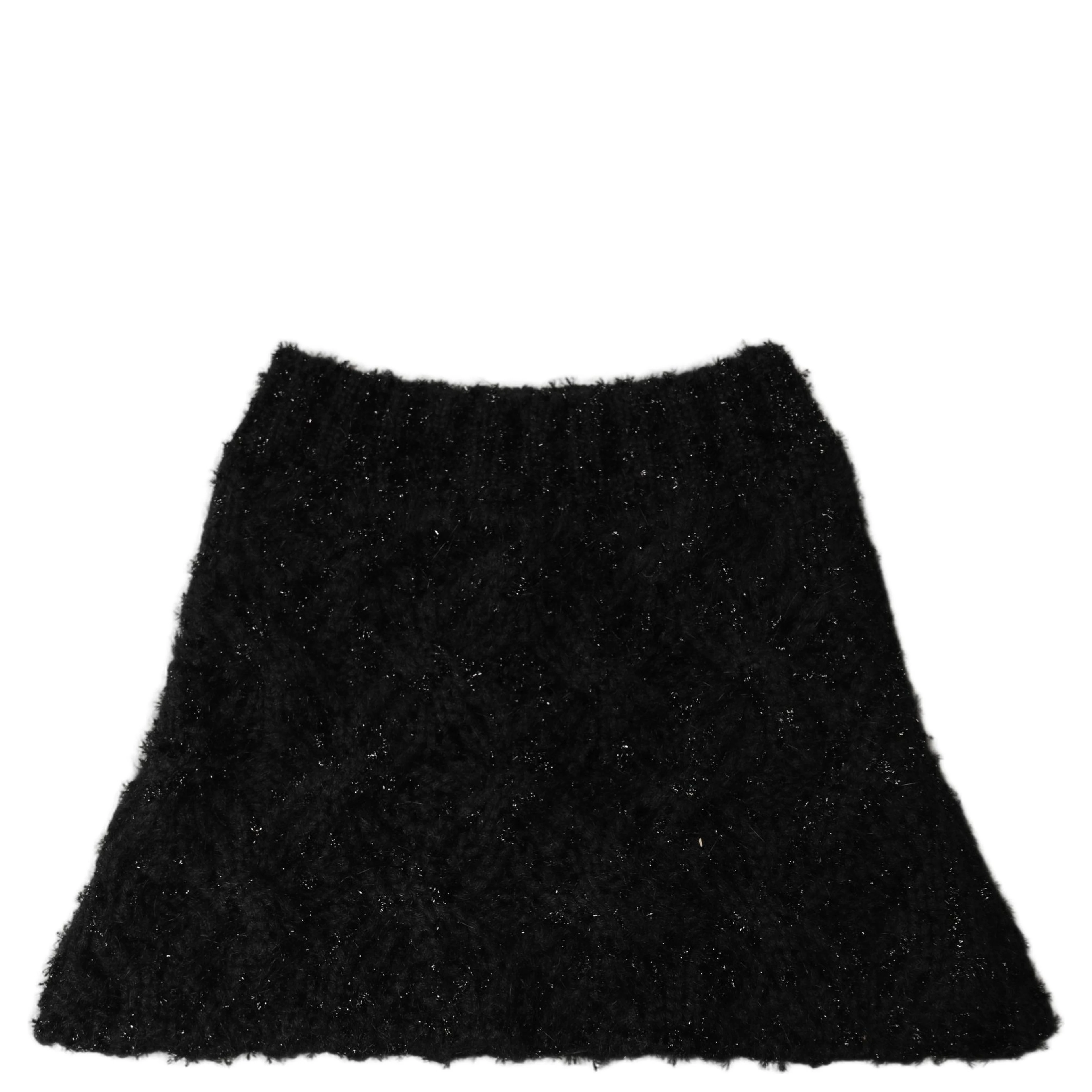 Men Black Cashmere Knitted Neck Warmer Scarf