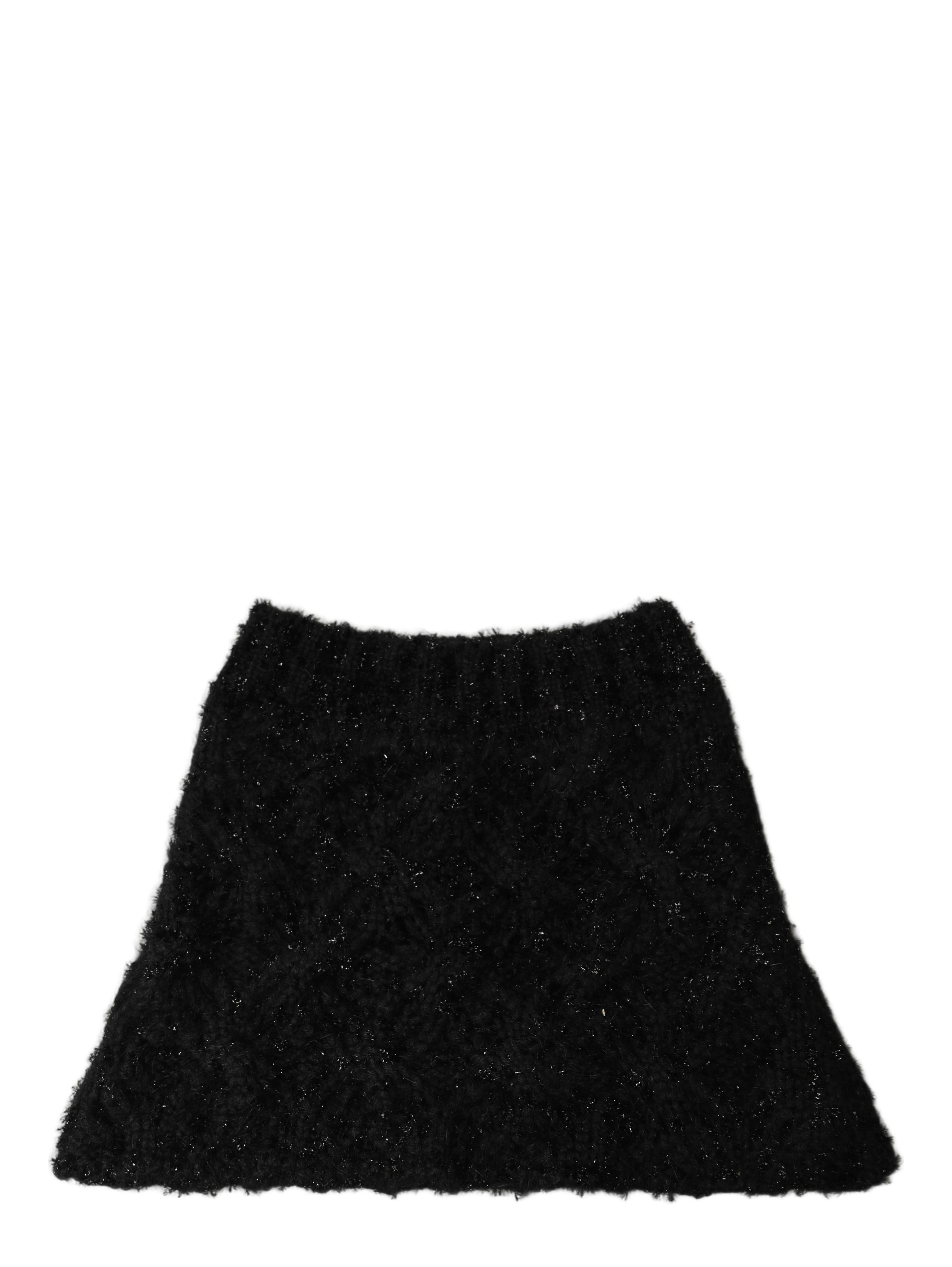 Men Black Cashmere Knitted Neck Warmer Scarf