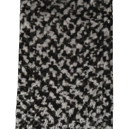 Black White Herringbone Tweed Shawl Scarf