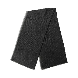 Men Black Viscose Polka Dot Fringe Shawl Lace Stole