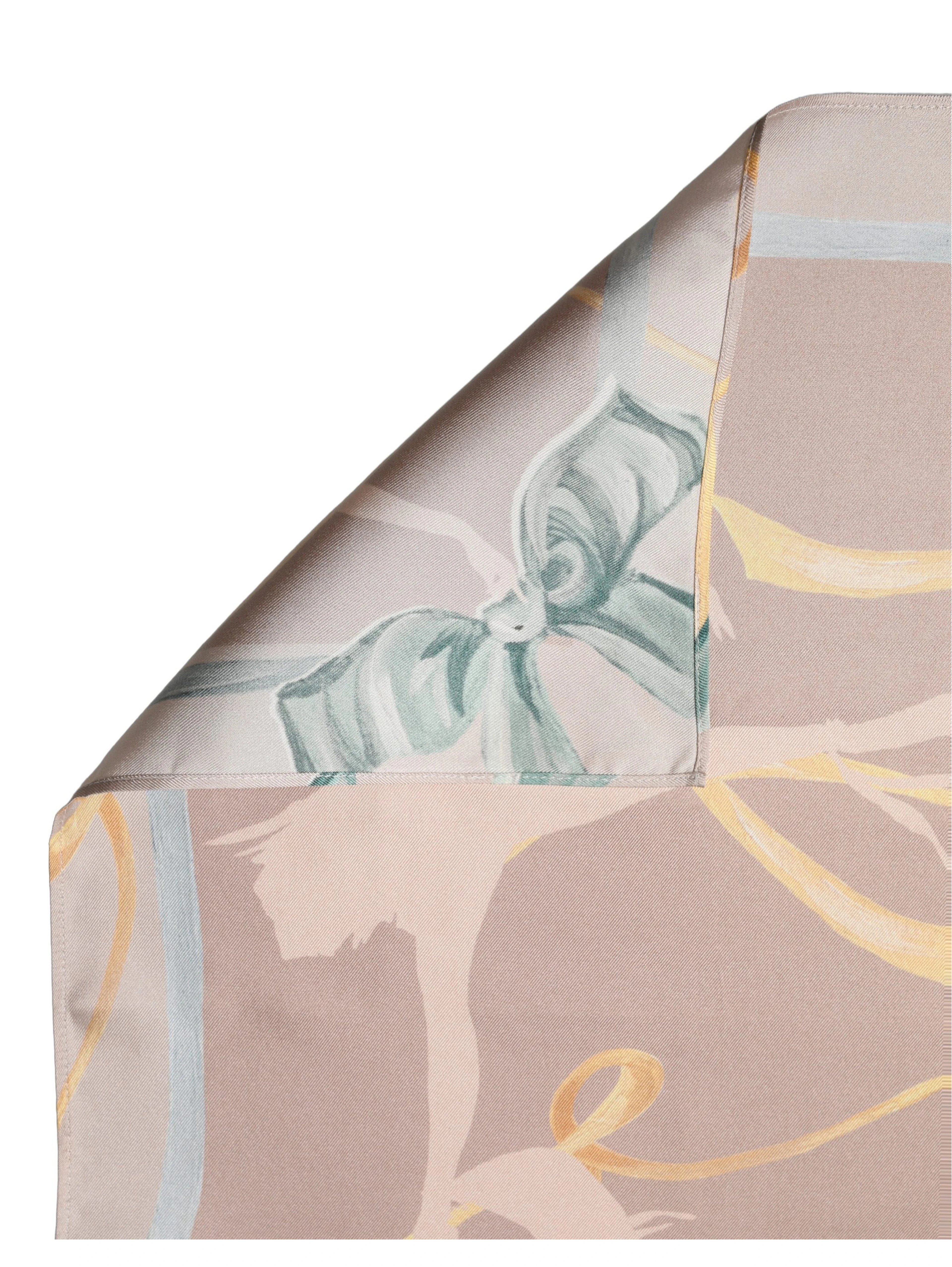 Men Multicolor Ballerina Floral Foulard Scarf