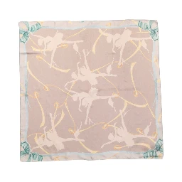 Men Multicolor Ballerina Floral Foulard Scarf
