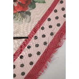 Multicolor Floral Fringed Stole Scarf