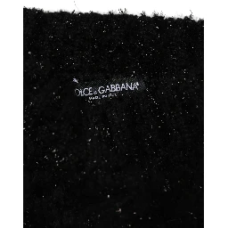 Men Black Cashmere Knitted Neck Warmer Scarf