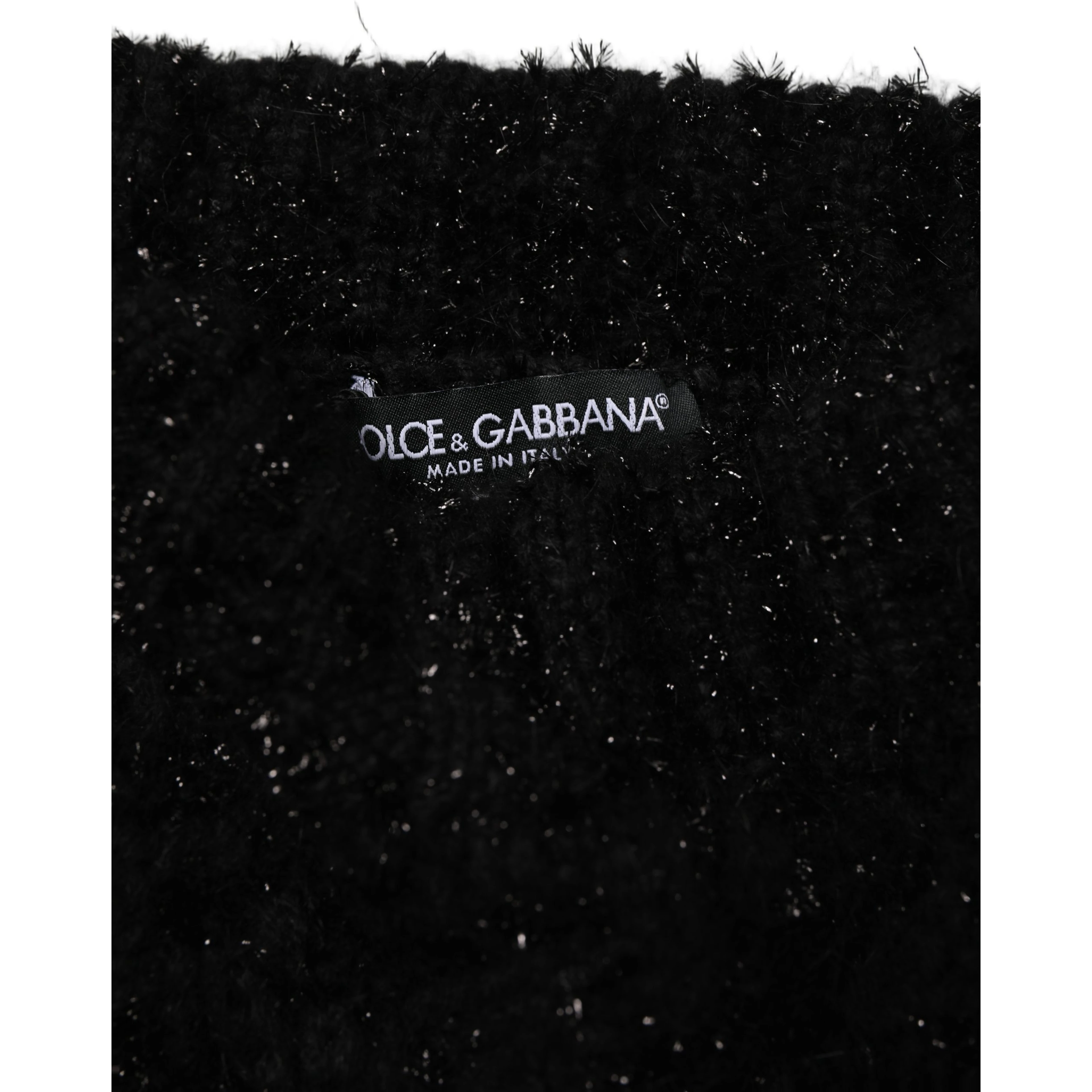 Men Black Cashmere Knitted Neck Warmer Scarf