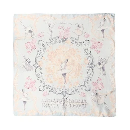 Men Multicolor Ballerina Floral Foulard Scarf