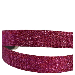 Men Fuchsia Glitter Silver Metal Buckle Belt