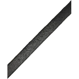 Black Ivory Silver Tone Metal Buckle Belt