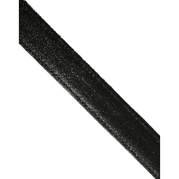 Silver Black Floral Jacquard Metal Buckle Belt