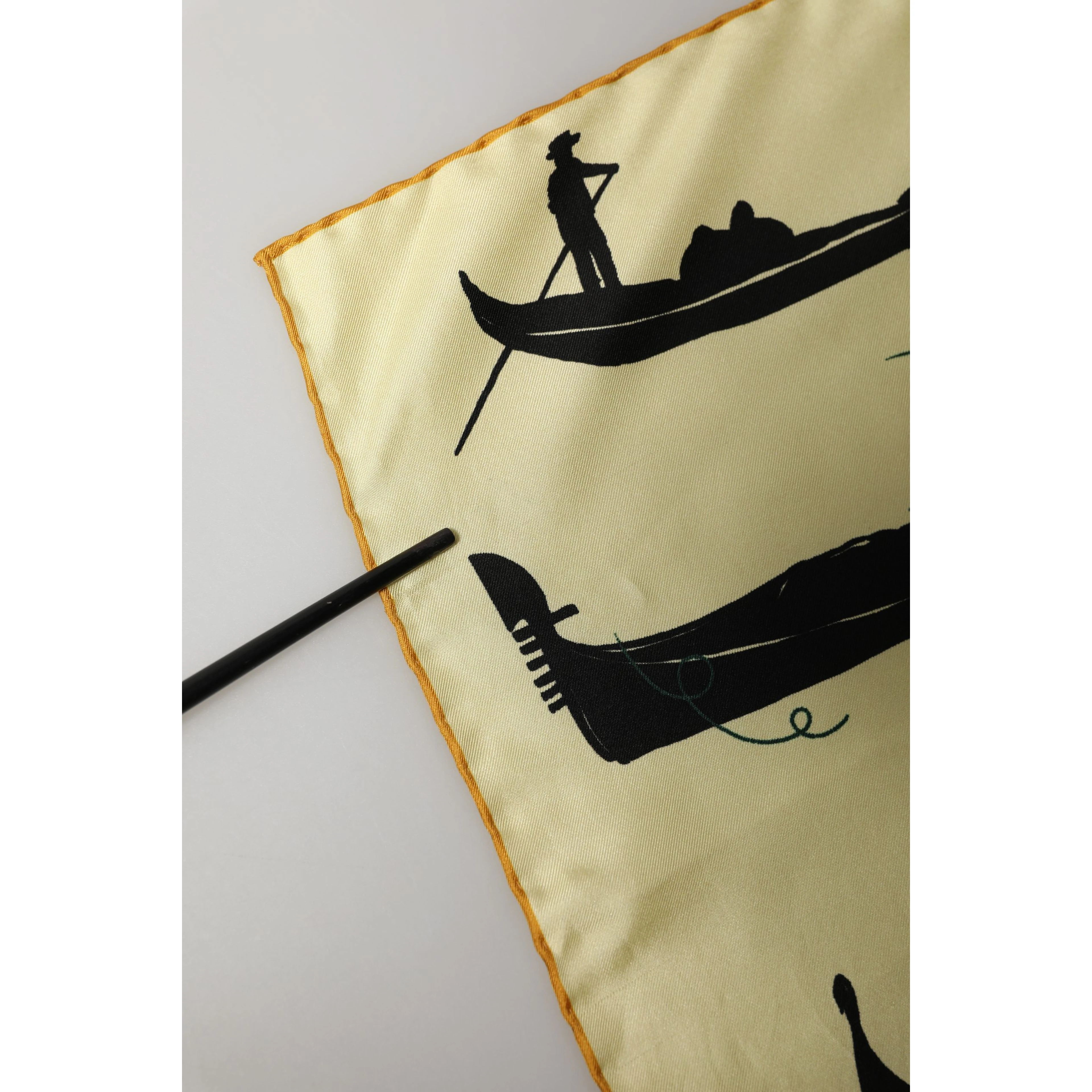 Cream Venezia Silk Twill Square Foulard Scarf