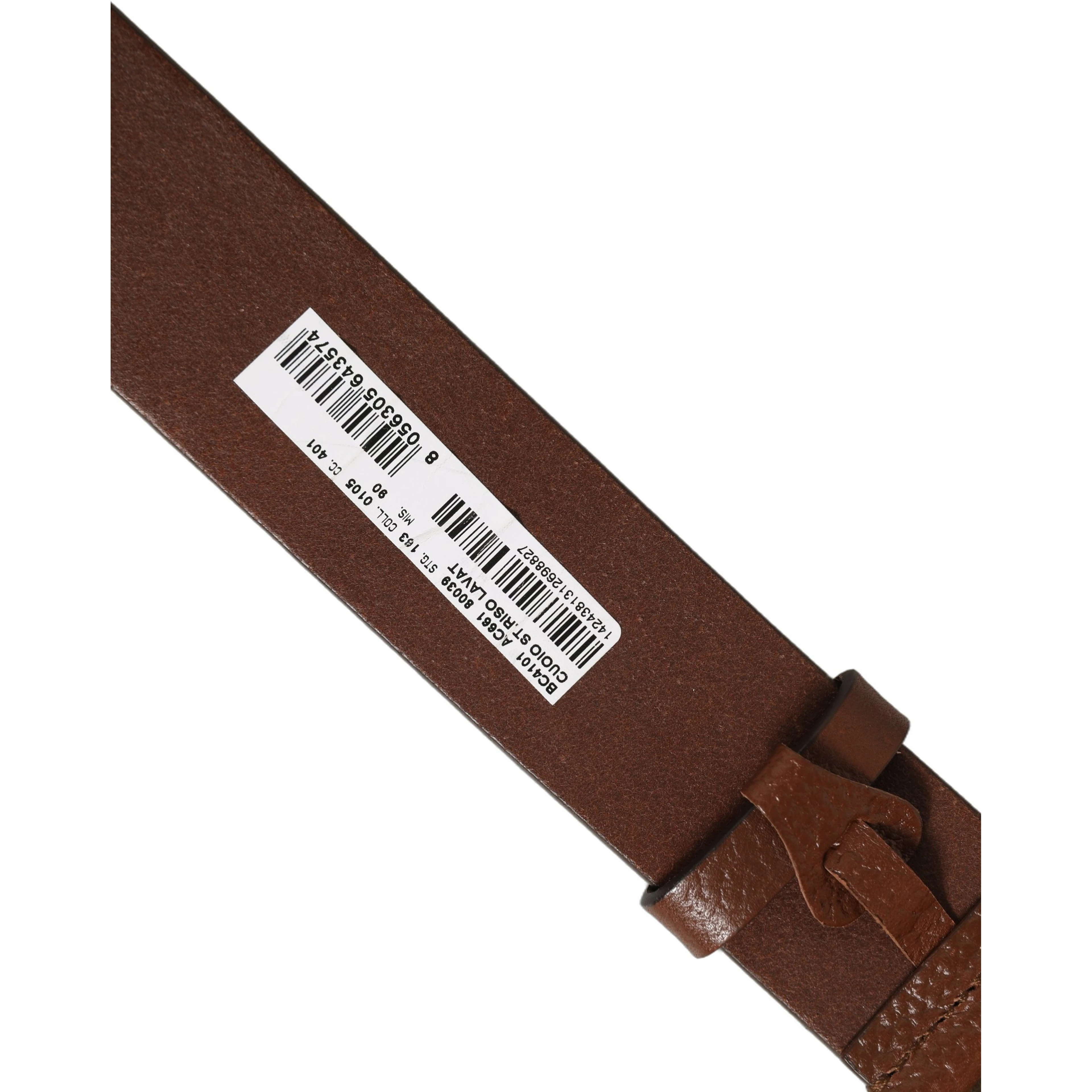Brown Leather Bee Accent Metal Buckle Belt