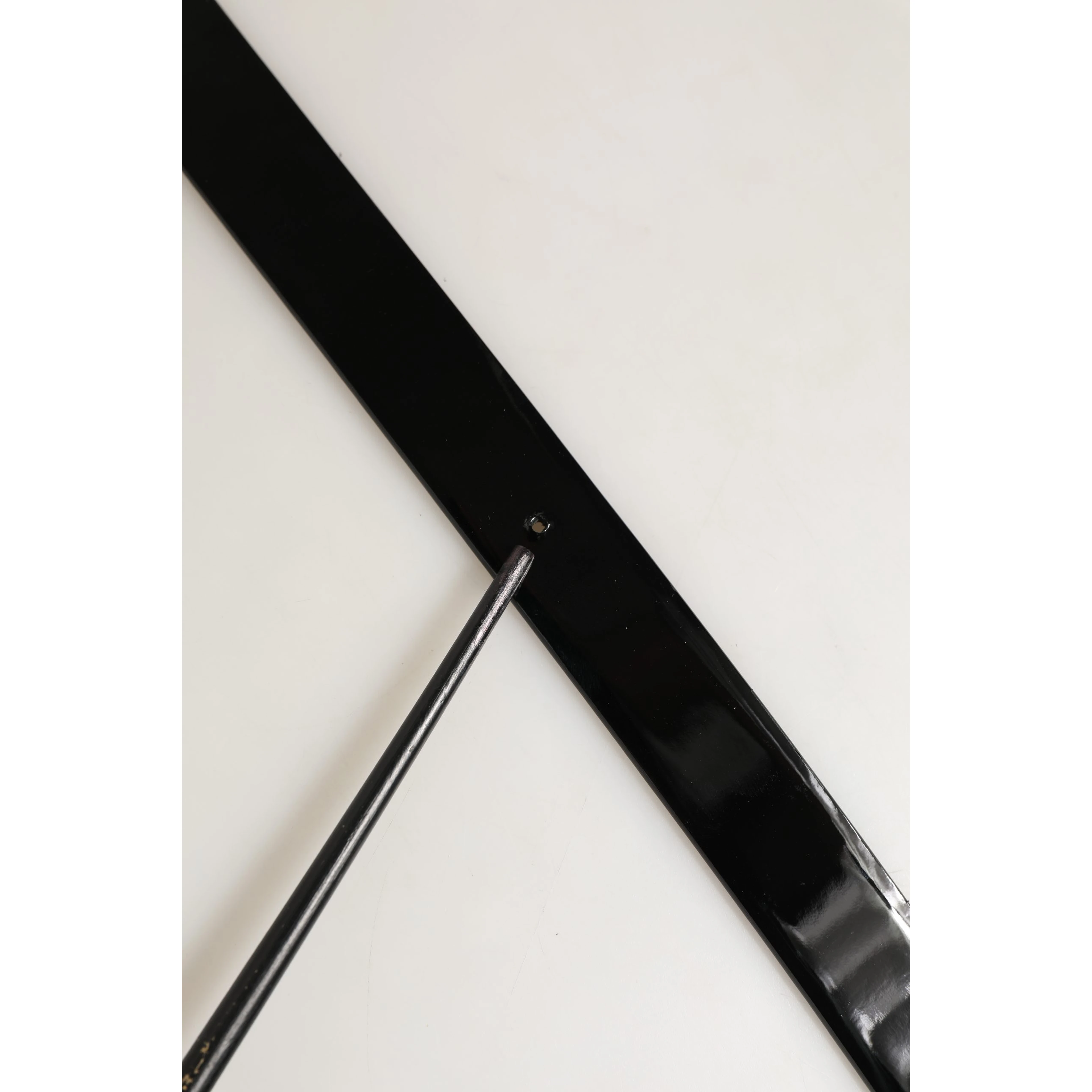 Black Classic Leather Silver Tone Buckle Belt