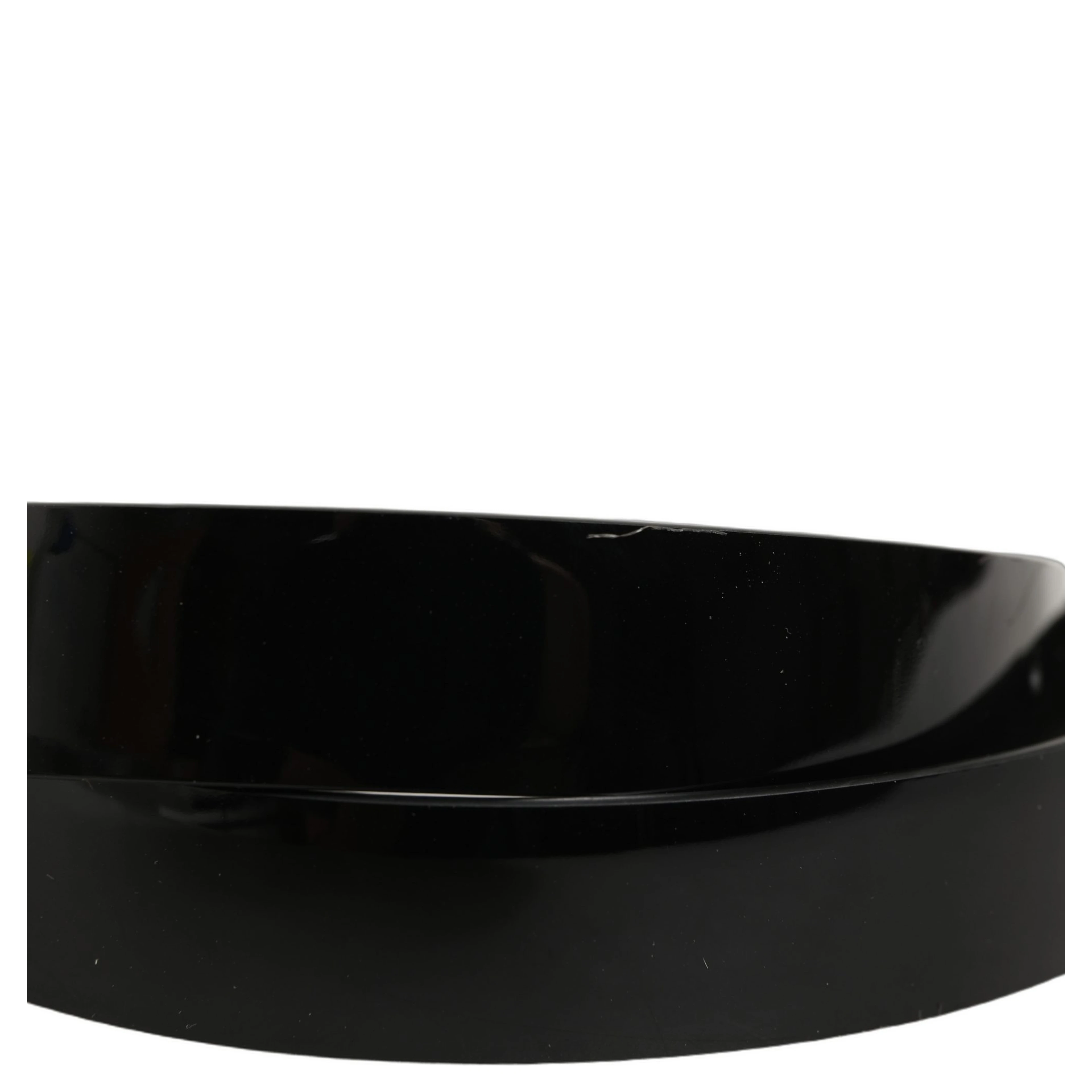 Black Classic Leather Silver Tone Buckle Belt