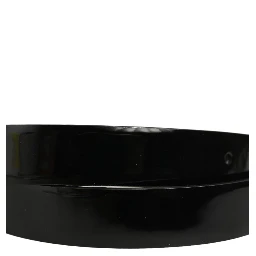 Black Classic Leather Silver Tone Buckle Belt