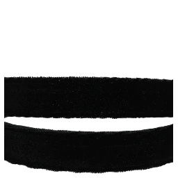 Black Velvet Silver Tone Metal Buckle Belt