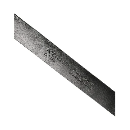 Black Leather Silver Metal Buckle Men Belt