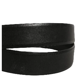 Black Calf Leather Classic Silver Buckle Belt