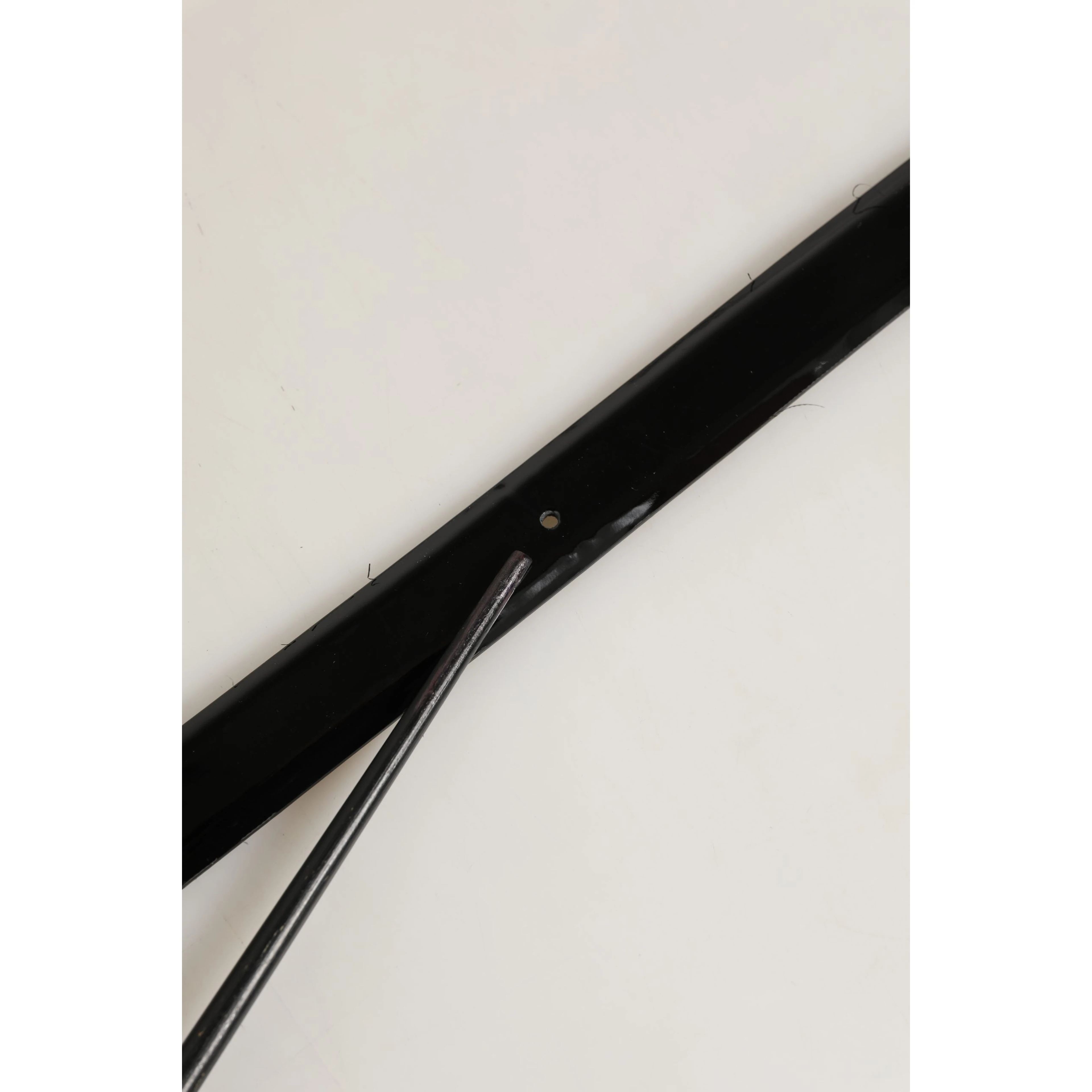Black Classic Leather Silver Tone Buckle Belt
