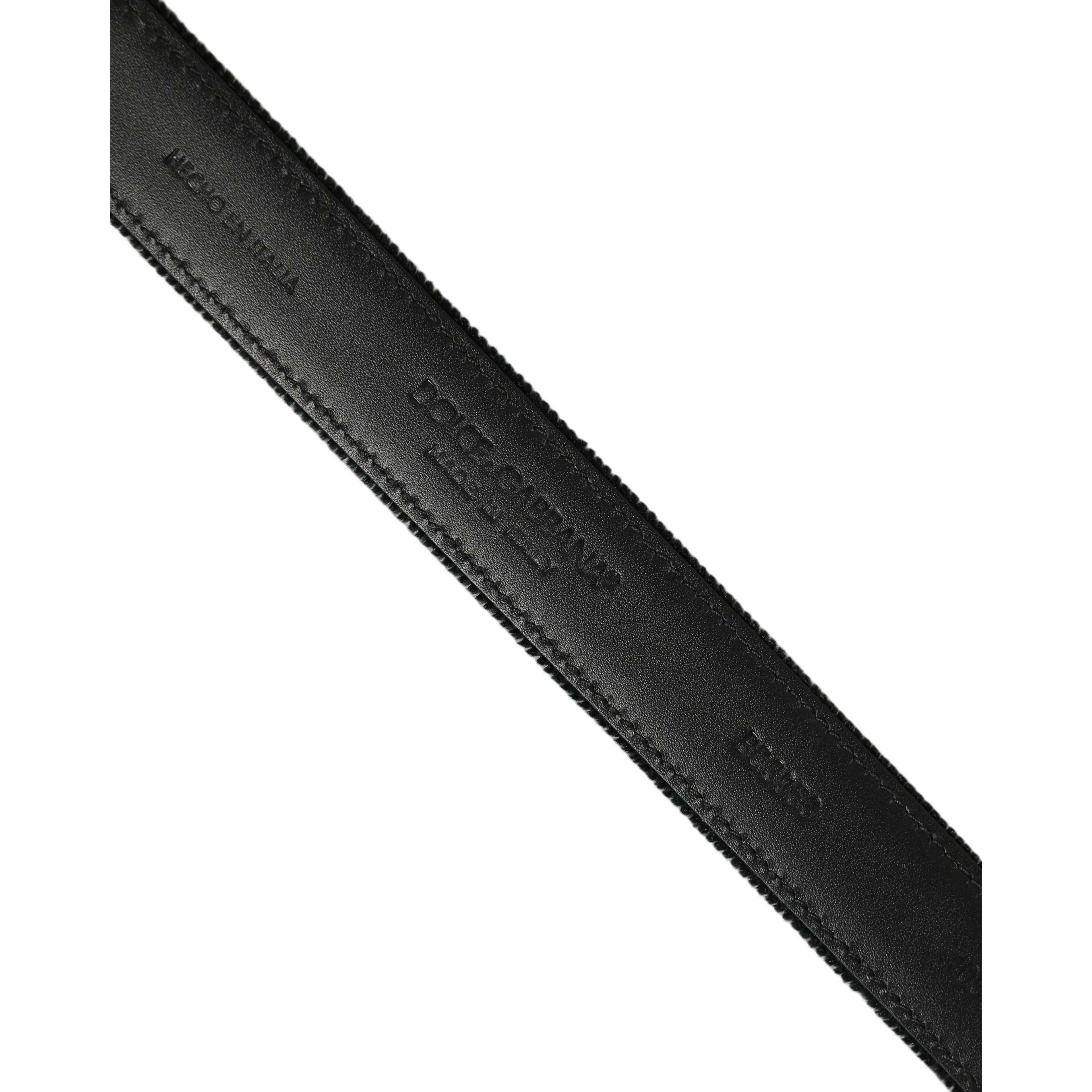 Black Cotton Metal Buckle Classic Men Belt