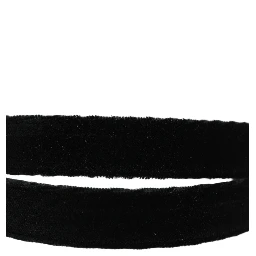 Men Black Velvet Gold Tone Metal Buckle Belt