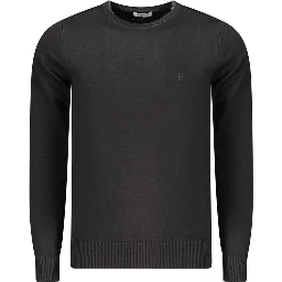 "Black Viscosa Mens Sweater"