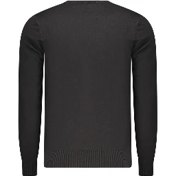 "Black Viscosa Mens Sweater"