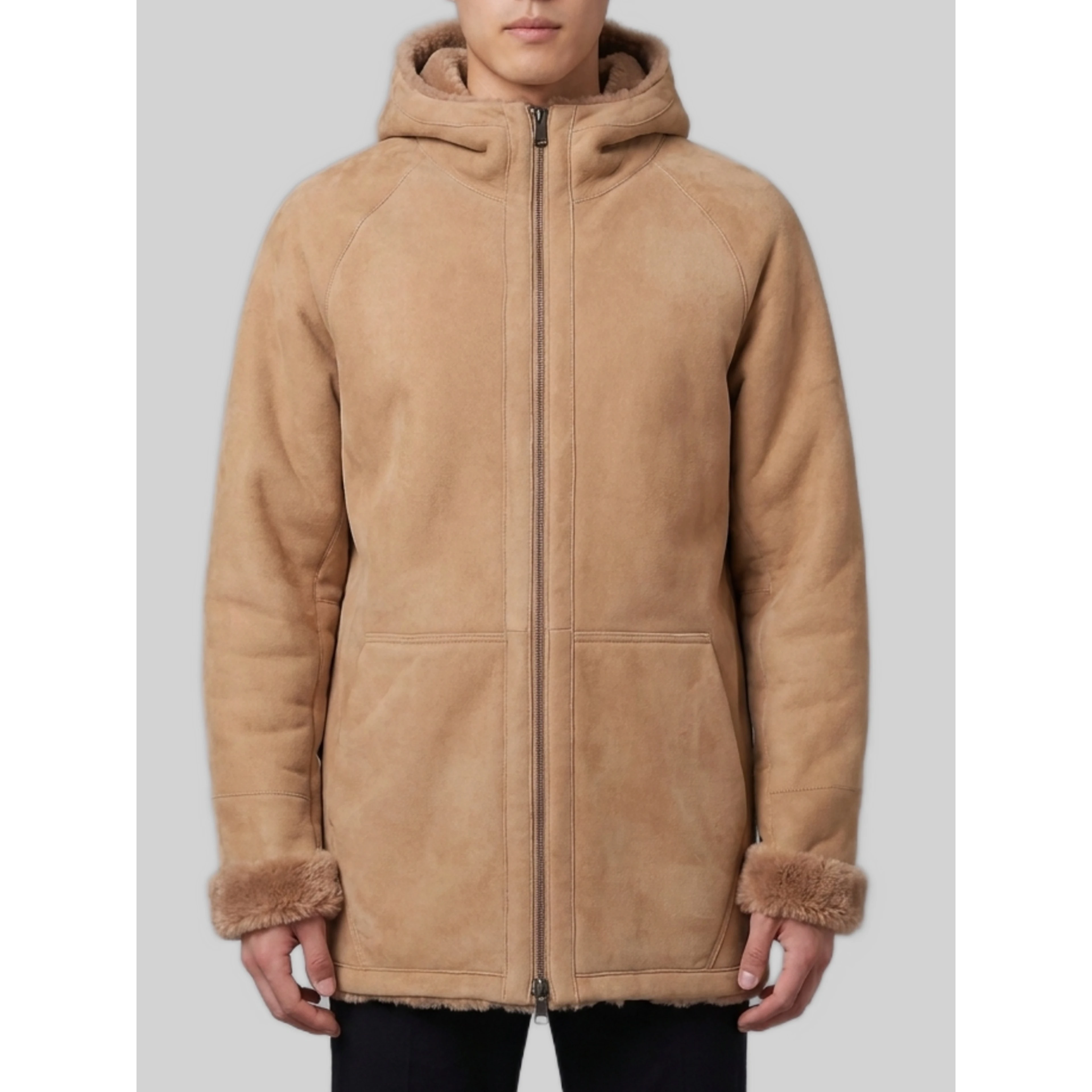 Reversible midi jacket