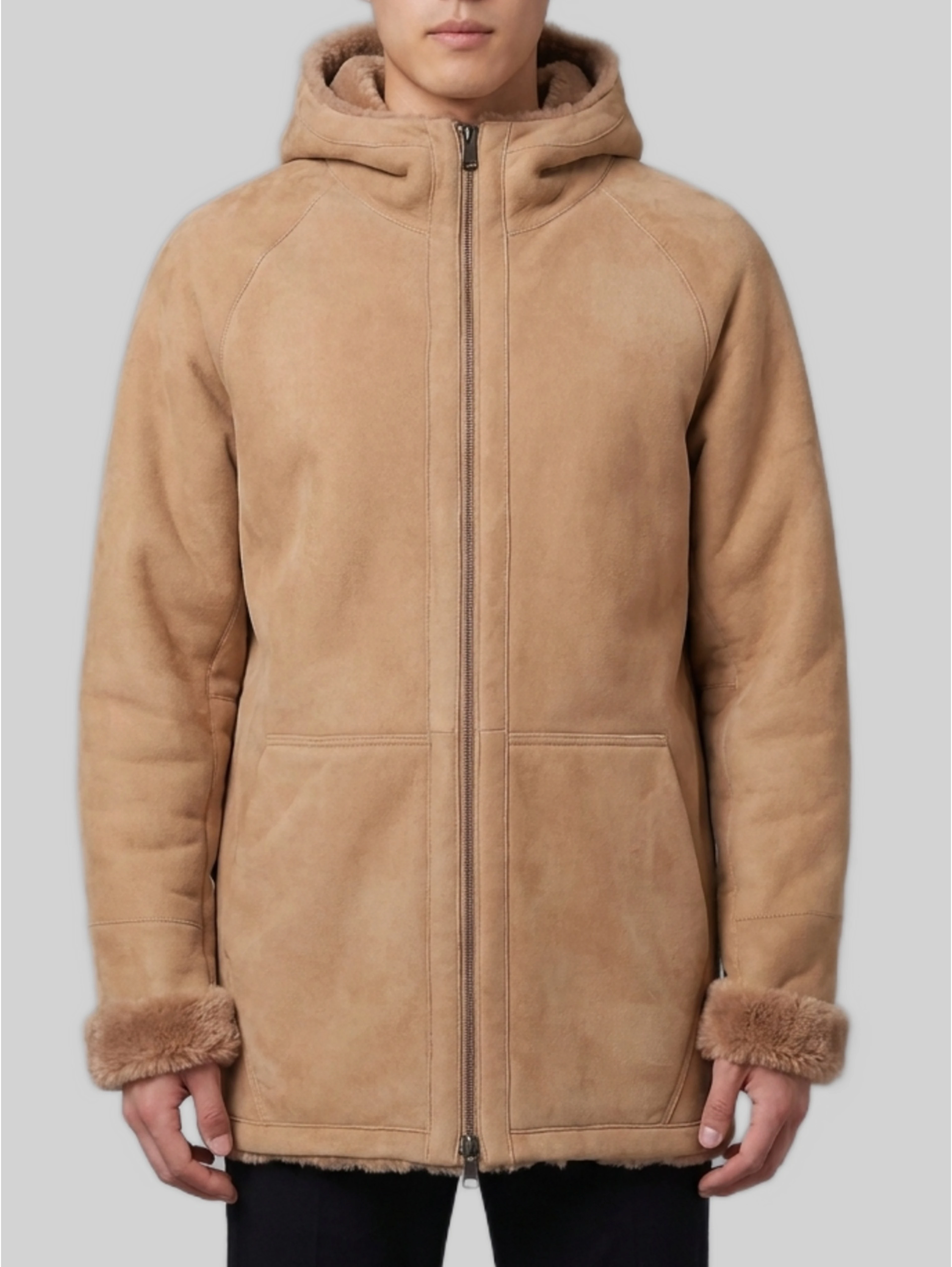 Reversible midi jacket