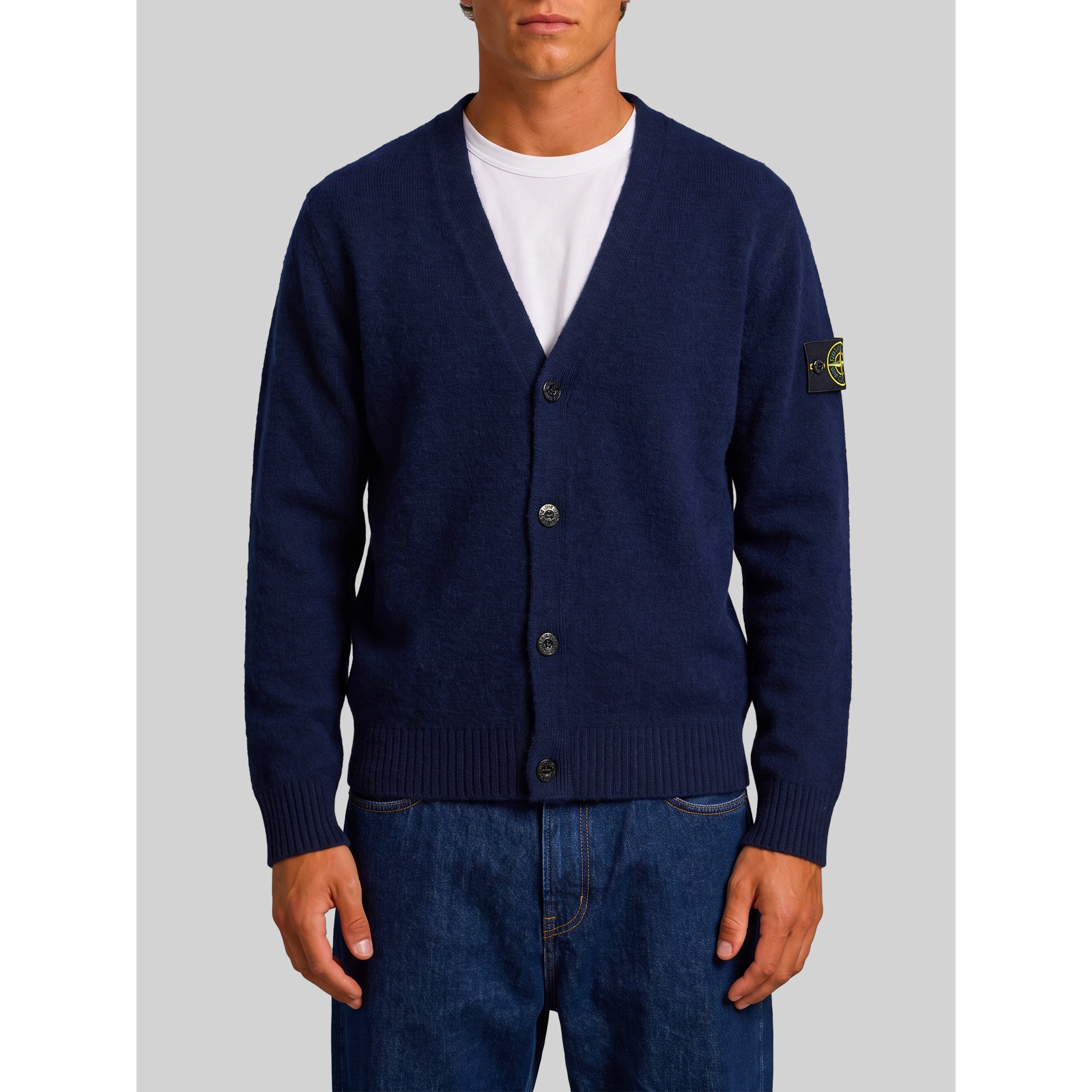 Navy alpaca cardigan