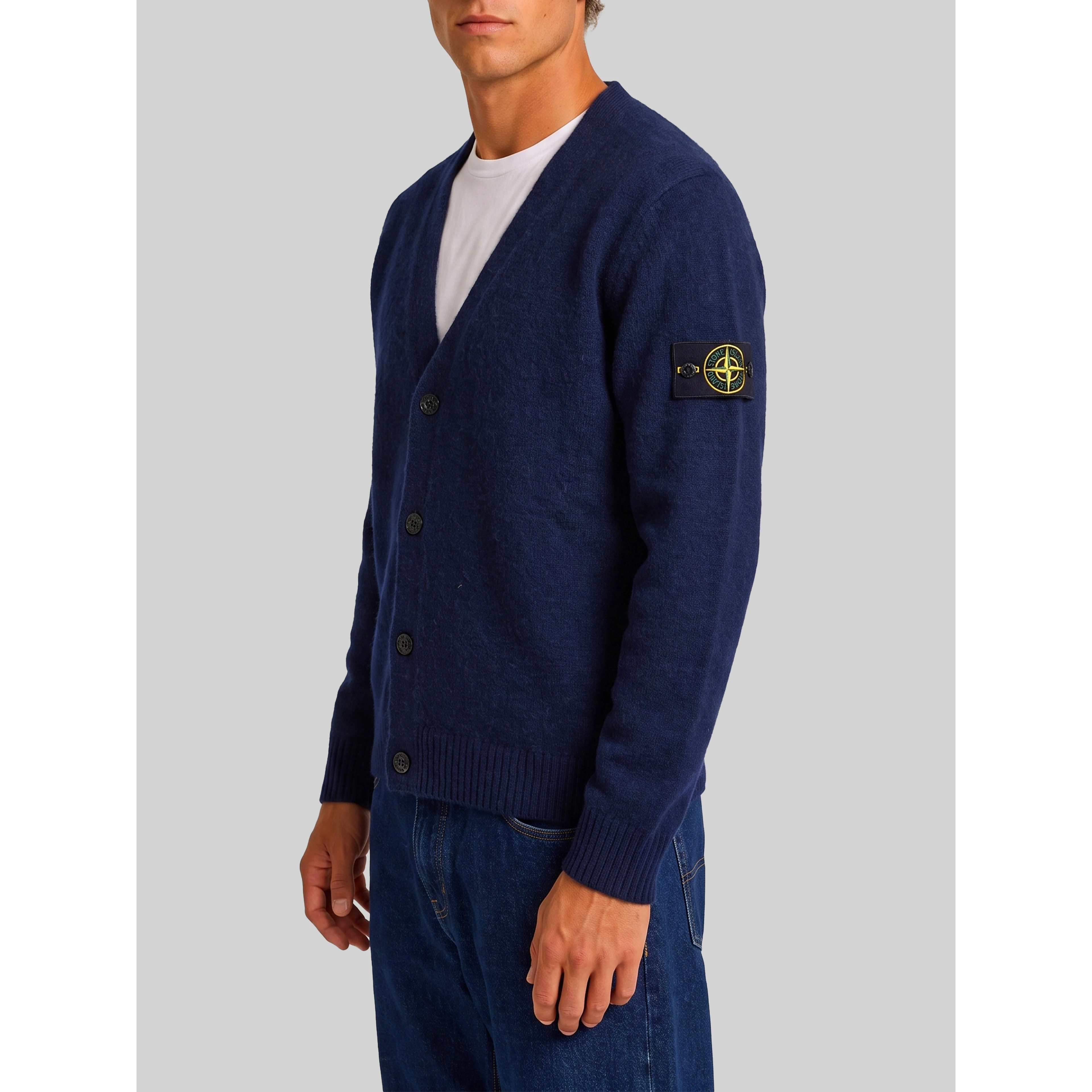 Navy alpaca cardigan