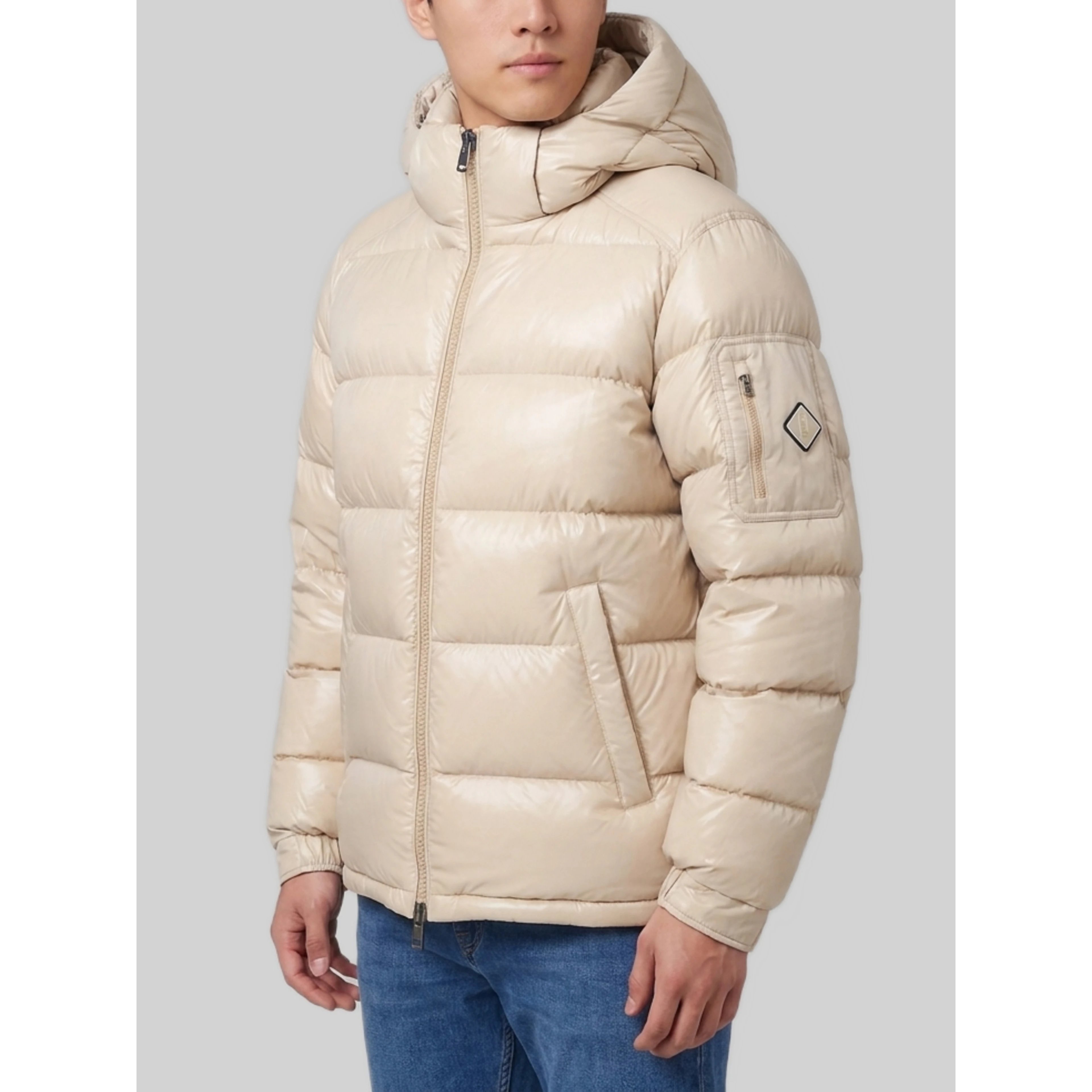 Polar Tech hooded down jacket